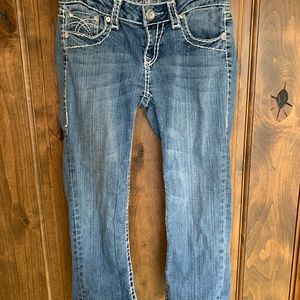 LA IDOL CROP JEANS SIZE 3